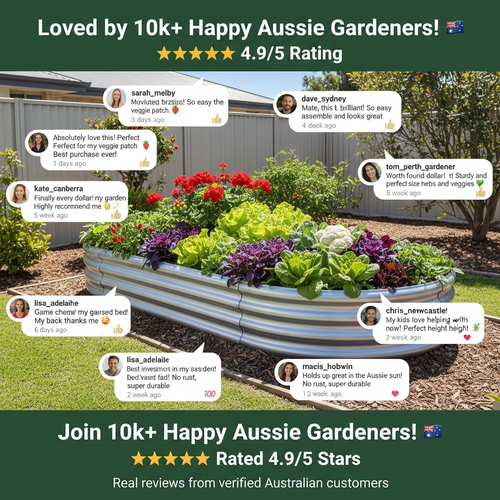 Galvanised Steel Raised Garden Bed – Built for Aussie Backyards!