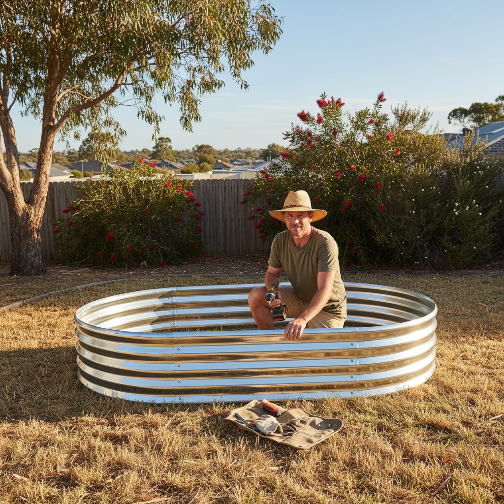 Galvanised Steel Raised Garden Bed – Built for Aussie Backyards!