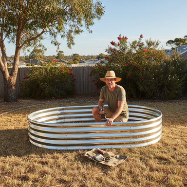 Galvanised Steel Raised Garden Bed – Built for Aussie Backyards!