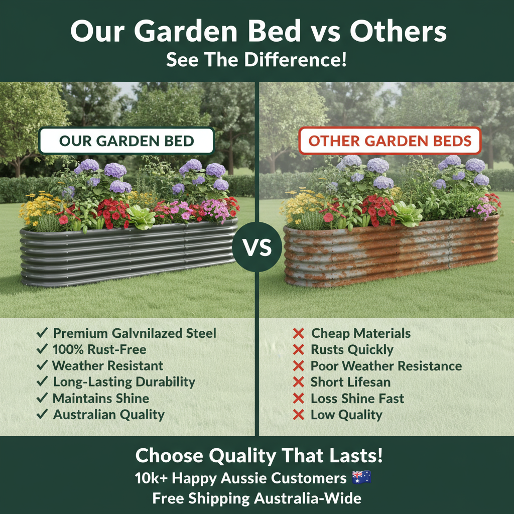 Galvanised Steel Raised Garden Bed – Built for Aussie Backyards!