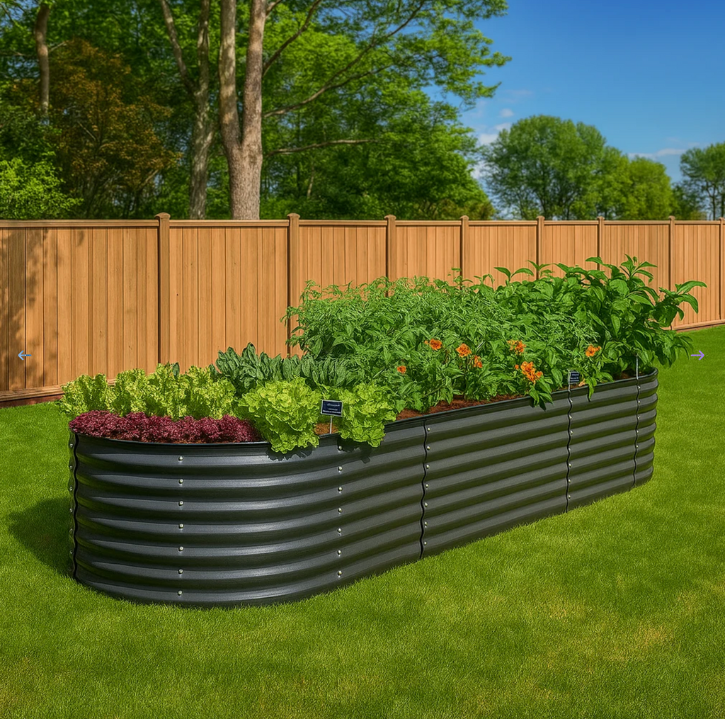 Galvanised Steel Raised Garden Bed – Built for Aussie Backyards!