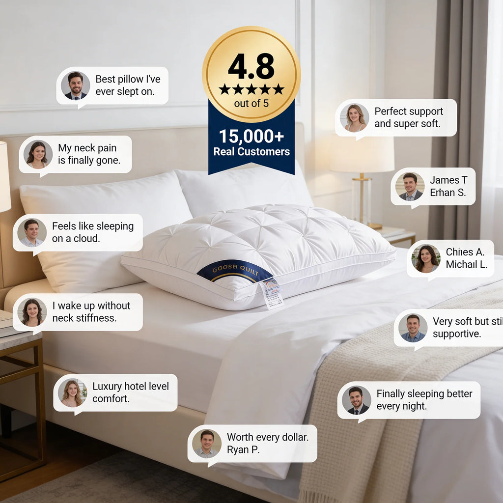 Luxury Goose Down Pillow (Buy 1 Get 1 Free) - Today Only