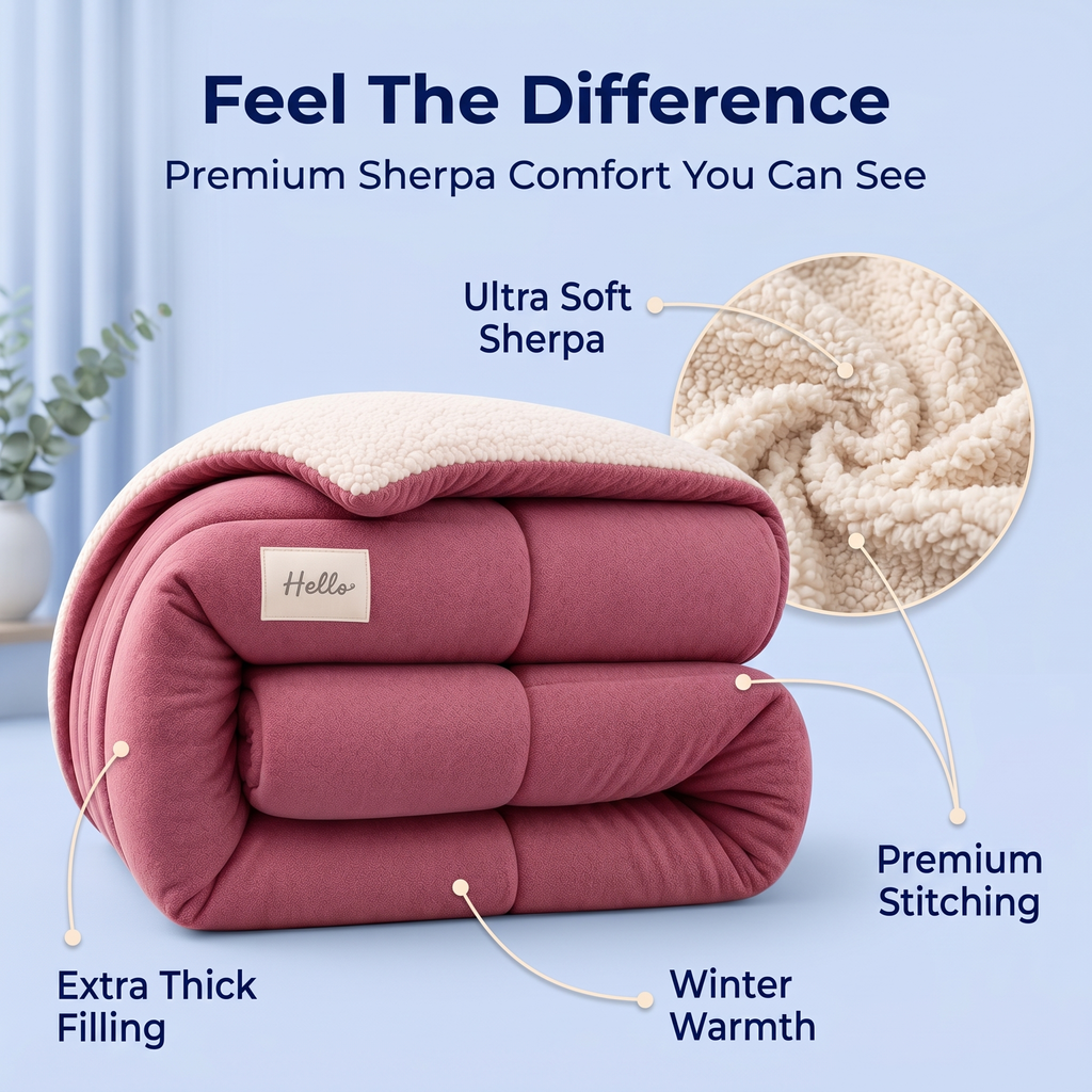Premium Warm Sherpa Doona- 50% OFF TODAY ONLY
