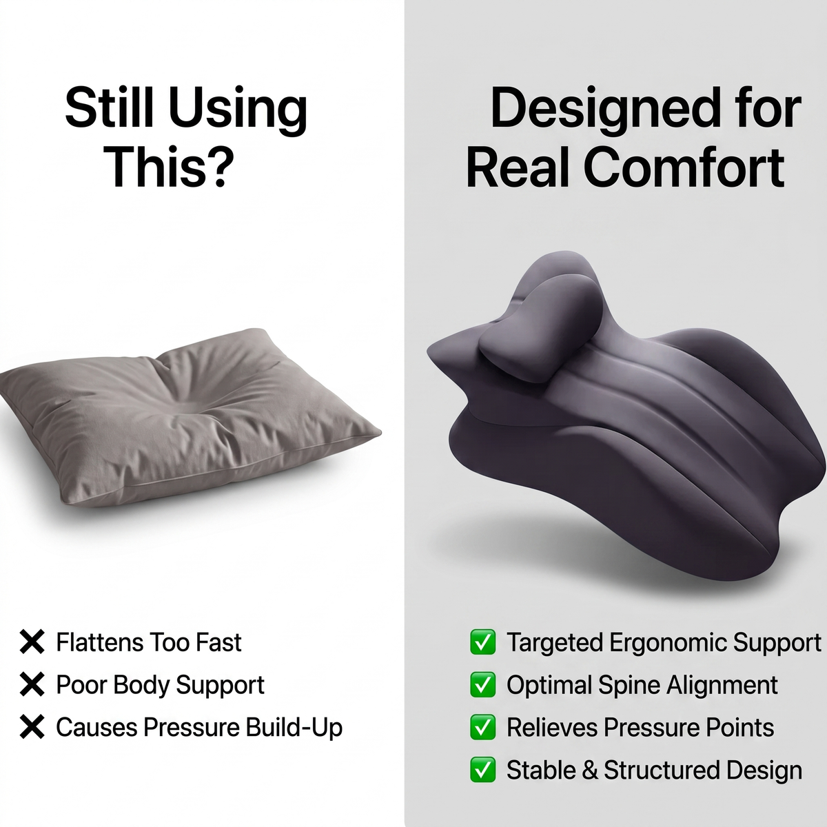 Intimacy Support Pillow - Made for Comfort & Connection